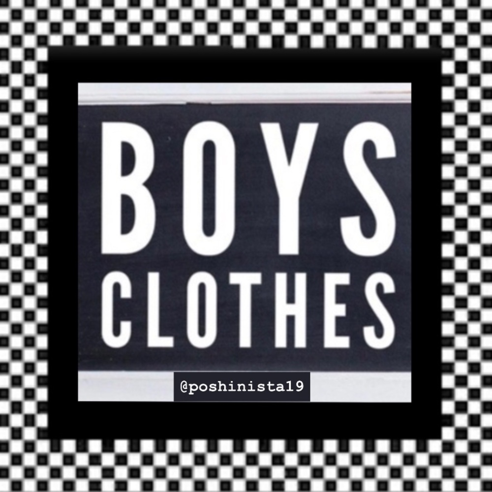 Boys Clothes Sign